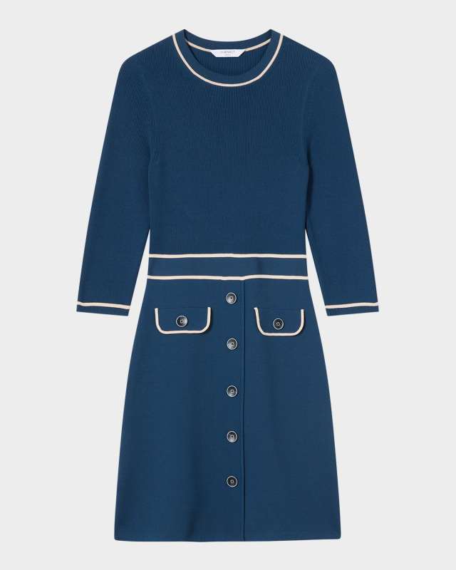 Ciara 3/4-Sleeve Knit Dress
